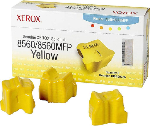 Xerox 108R00725 Solid Ink Phaser 8560/8560MFP, Yellow (3 Sticks)