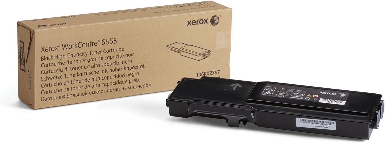 Xerox WorkCentre 6655 Black High Capacity Toner Cartridge (12,000 Pages) - 106R02747