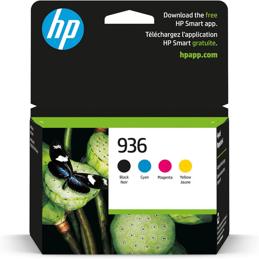 HP 936 Ink Cartridge - Standard Yield - Cyan, Magenta, Yellow, Black - 4 Pack