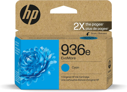 HP 936e EvoMore Cyan Original Ink Cartridge (4S6V3LN)
