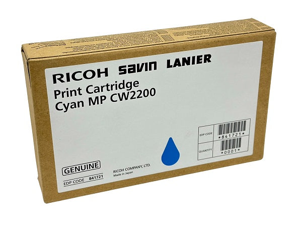 Ricoh 841721 Cyan OEM ink cartridge