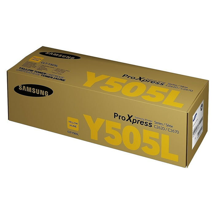 Samsung CLT-Y505L High Yield Yellow Toner Cartridge (SU514A)