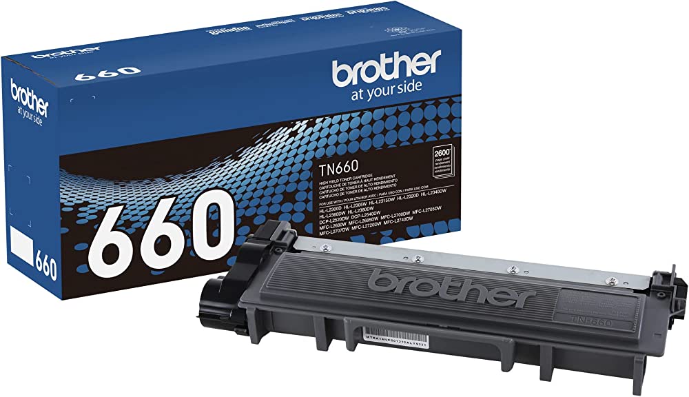 Brother TN660 High-Yield Black Toner Cartridge