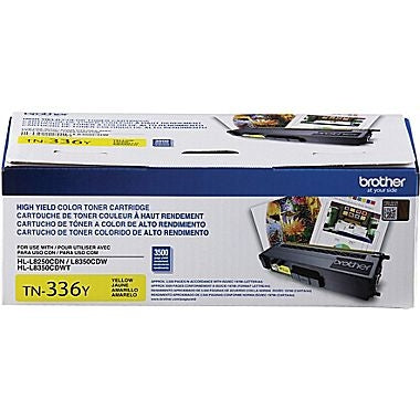 TN336Y BROTHER YELLOW 3.5K TONER FOR HLL8350CDW/MFCL8850CDW