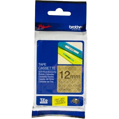 TZEFX651 Brother LAMINATED FLEXIBLE ID TAPES - BLACK ON YELL