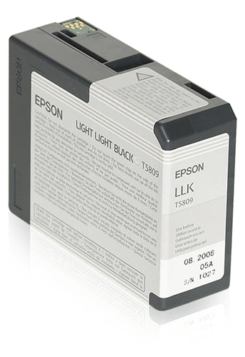 T580900 EPSON ULTRACHROME LIGHT LIGHT BLACK INK 80ML, STYLUS