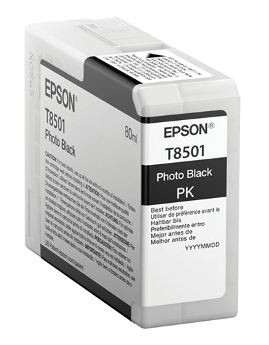 T850100 EPSON ULTRACHROME HD PHOTO BLACK INK 80ML/SURECOLOR