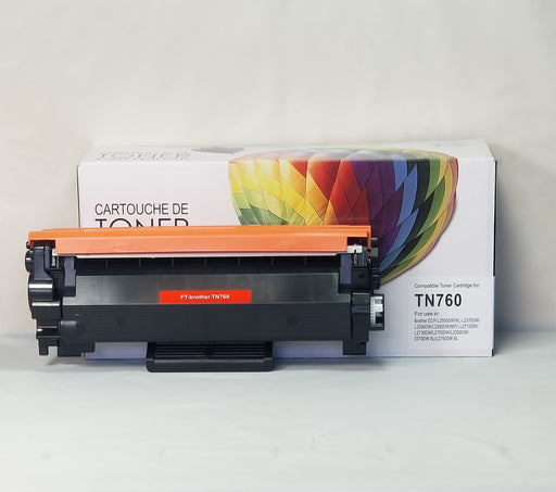 Brother TN760 Compatible Black Toner Cartridge High Yield - With Chip