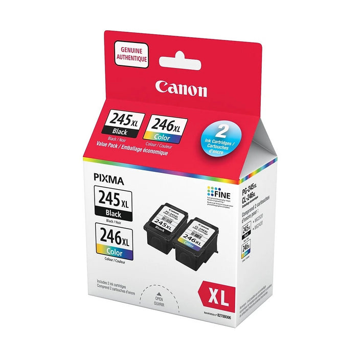 Canon PG-245XL/CL-246XL Ink Cartridges, Black and Colour, 2 Pack