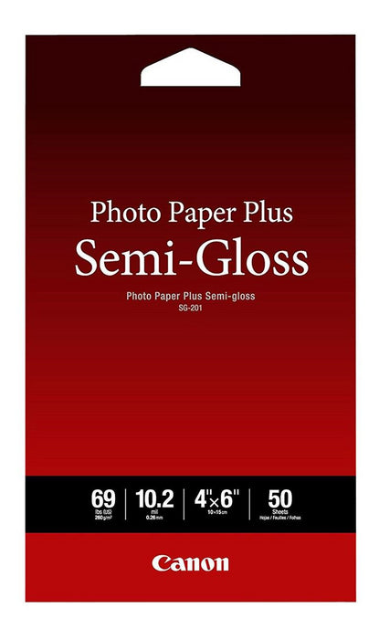 SG-201 4" x 6" Photo Paper Plus Semi-Gloss (50 sheets/pkg) 16.99