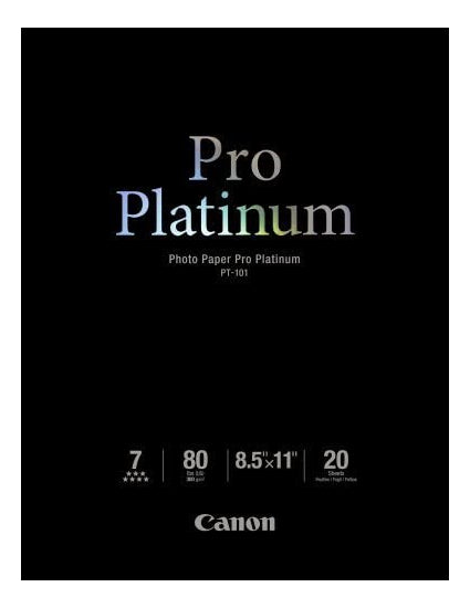 PT-101 8.5" x 11" Photo Paper Pro Platinum (20 sheets/pkg) 32.99