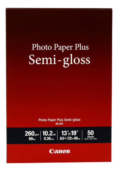 SG-201 13" x 19" (A3 ) Photo Paper Plus Semi-Gloss (50 sheets/pkg) 125.99