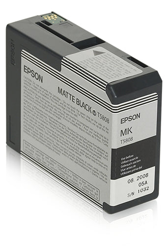 T580800 EPSON ULTRACHROME MATTE BLACK INK 80ML, STYLUS PRO 3