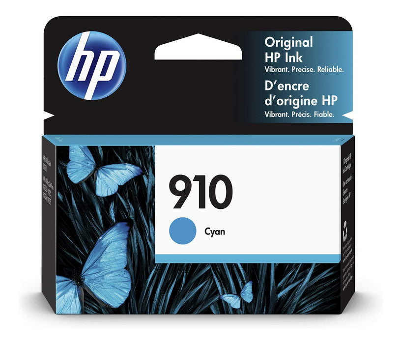 3YL58AN HP #910 CYAN ORIGINAL INK CARTRIDGE