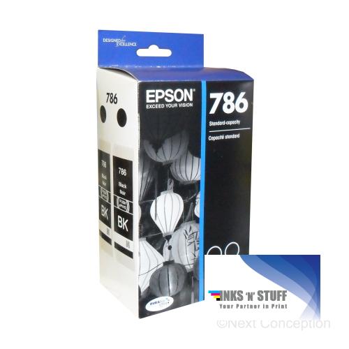 T786120D2 EPSON BLACK DUAL PACK INK CARTRIDGE  WF4630/4640/