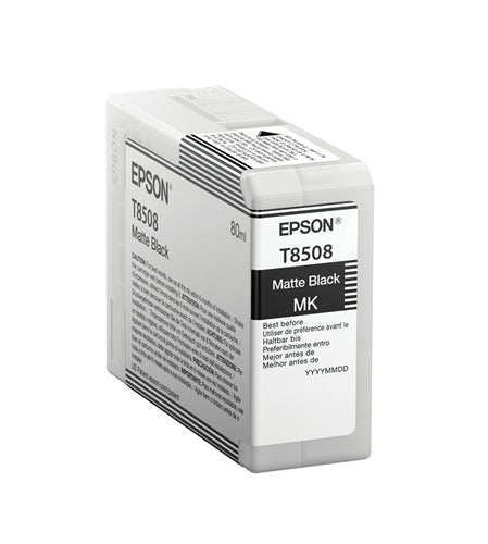 T850800 EPSON ULTRACHROME HD MATTE BLACK INK 80ML/SURECOLOR
