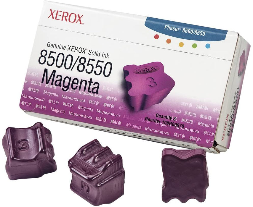 XEROX 3 STICKS MAGENTA SOLID INK FOR
