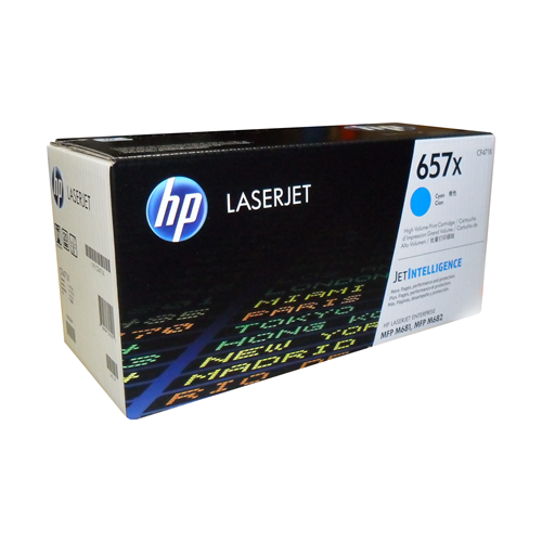 HP 657X Cyan LaserJet Toner Cartridge