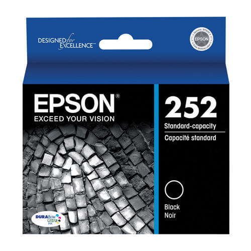 Epson 252 Black Ink Cartridge, Standard Capacity (T252120)